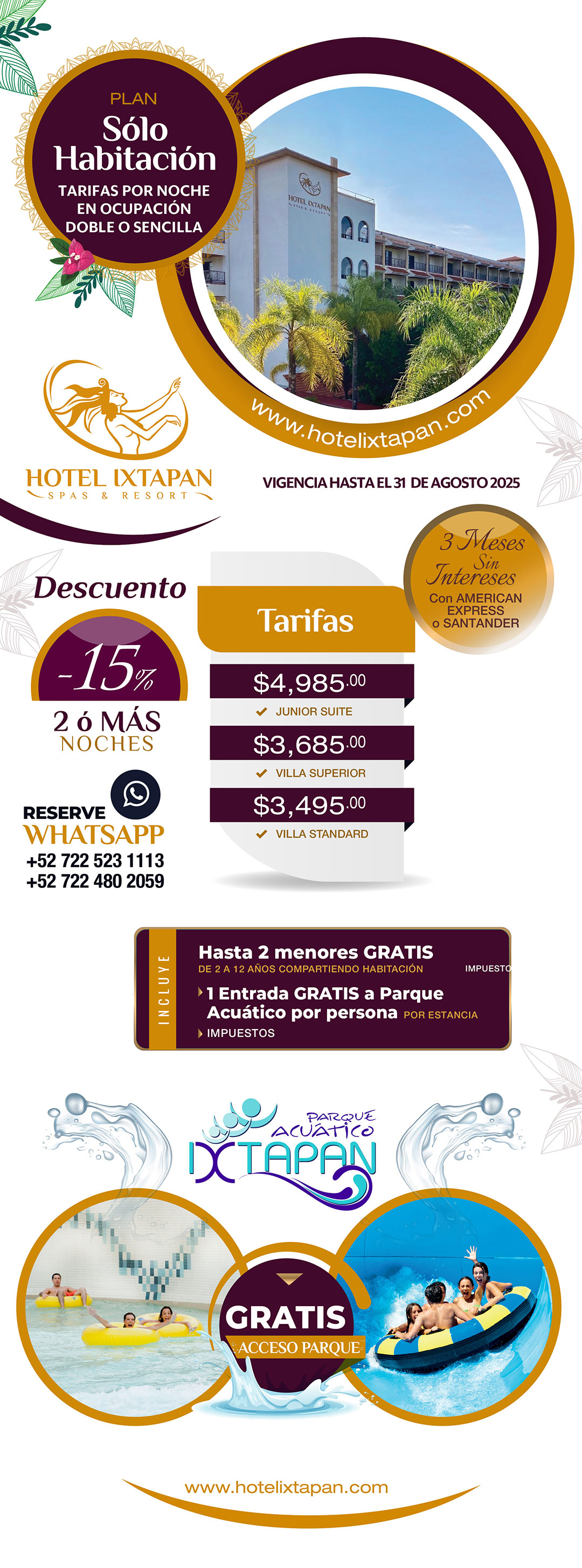 Hotel Ixtapan - promo solo habitacion