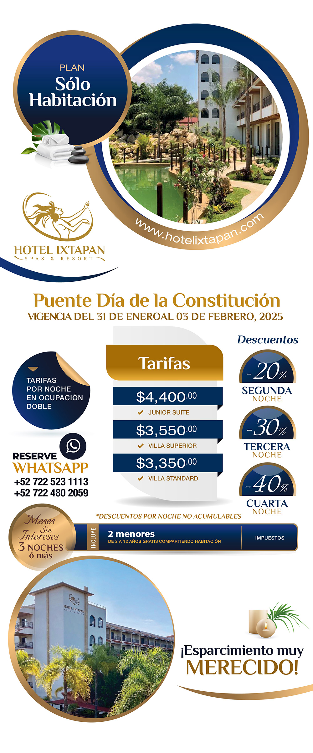 Hotel Ixtapan - promo solo habitacion