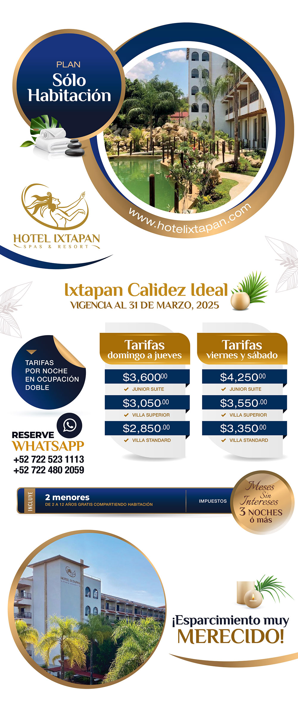 Hotel Ixtapan - promo solo habitacion