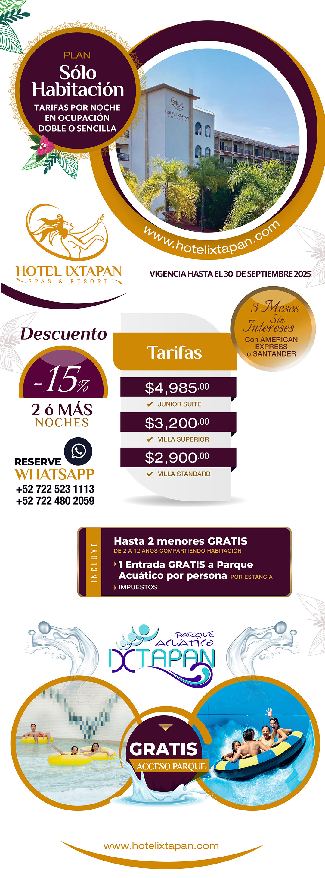Hotel Ixtapan - promo solo habitacion