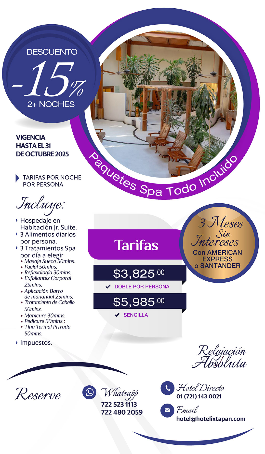 Hotel Ixtapan - promo solo habitacion